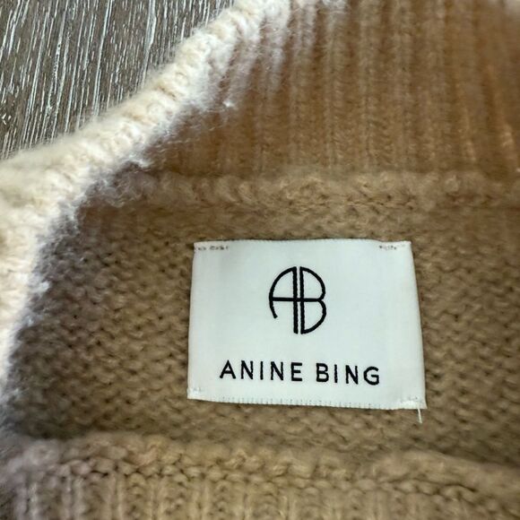 Anine Bing University Paris Sweater in Light Camel Sz XS - Picture 4 of 5